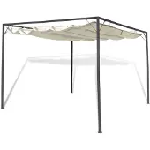 vidaXL Gartenpavillon mit versenkbarem Dach