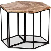 vidaXL Couchtisch Massivholz Mango 56x48x40 cm