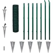 vidaXL Eurozaun Stahl 10 x 1,2 m Grün