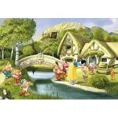 Komar Fototapete "Snow White - Größe 368 x 254 cm" bedruckt glatt Kinderzimmer