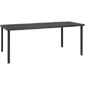 vidaXL Outdoor-Esstisch Anthrazit 190x90x74 cm Stahl