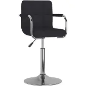 vidaXL Barhocker Schwarz Stoff