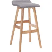 vidaXL Barhocker Hellgrau Stoff