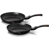 Berlinger Haus BH/1644NF, Frittierset, Schwarz, Roségold, Aluminium, Marmor, Schwarz, Ergonomisch, Soft Touch