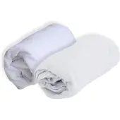 DOMIVA Weißes Spannbettlaken 70 x 140 cm - Perfekt für Babys