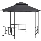 vidaXL Pavillon mit Seitenwänden 3,1x2,7 m Anthrazit