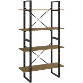 vidaXL Bücherregal 4 Fächer 80x30x140 cm Massivholz Kiefer 806465