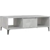 vidaXL Couchtisch Betongrau 103,5x60x35 cm Holzwerkstoff