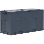 vidaXL Garten-Aufbewahrungsbox 320 L Schwarz