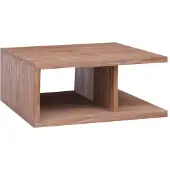 vidaXL Couchtisch 70 x 70 x 30 cm Massivholz Teak