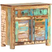 vidaXL Sideboard 70x35x65 cm Altholz Massiv
