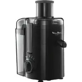 Moulinex JU3708, Zentrifugal-Entsafter, Schwarz, Edelstahl, Schritt, 0,95 l, Edelstahl, Kunststoff, Edelstahl