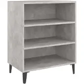 vidaXL Sideboard Betongrau 57x35x70 cm Holzwerkstoff