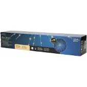 Lumineo Maststern silber mit 144 Mikro-LED-Leuchten - warmweiß - Ø 55CM