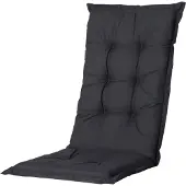 Madison Tuinstoelkussen für niedrige Rückenlehnen, 106x46cm, schwarz, für Dining-Stühle, Basic Kollektion