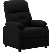vidaXL Relaxsessel Schwarz Stoff