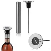 AdHoc Flaschenverschluss AdHoc Champ Thermometer Edelstahl