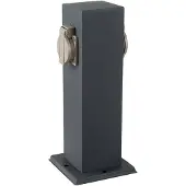 V-TAC Garden post VT-1155-1 30cm 2x socket outlets 2x 16A 3600W IP44 (SKU 8820) Grey