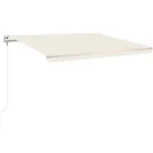 vidaXL Markise Automatisch Einziehbar 400x350 cm Creme