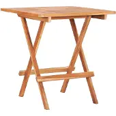 vidaXL Bistrotisch Klappbar 60x60x65 cm Massivholz Teak