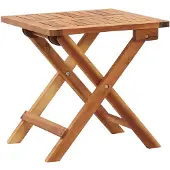 vidaXL Garten-Couchtisch Klappbar 40x40x40 cm Massivholz Akazie