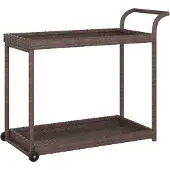 vidaXL Barwagen Braun 100x45x83 cm Poly Rattan