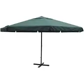 vidaXL Sonnenschirm Grün Aluminium 500 cm