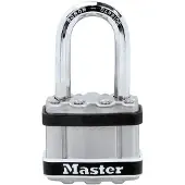 Masterlock Schlüsselschloss aus laminiertem Stahl, 4 Schlüssel, Excell Marine L.44 mm