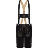 Stockerpoint Lederhose "Beppo 4" in schwarz gespeckt | Gr.: 54