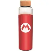 Stor Glasflasche mit Silikon - Super Mario (585 ml)