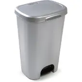 PlasticForte Treteimer - silber - Kunststoff - 50 l