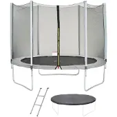 Sonstiges Trampolin MAXI ECO Ø 300 cm Grau - Netz, Leiter, Schutzhülle