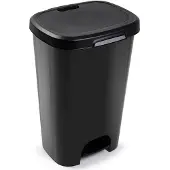 PlasticForte Treteimer - schwarz - Kunststoff - 50 l