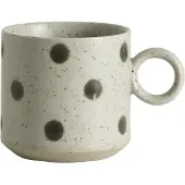 Nordal Körnige Becher Sand/Grün Set mit 4 Stück