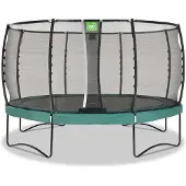 Exit Allure Premium Trampolin ø427cm, auf Beinen, Rund, Grün