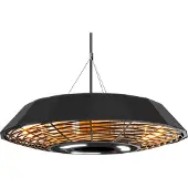 Trotec Design-Deckenheizstrahler IR 2010 SC | Heizleistung von 2.000 W | Gleichmäßige Rundumwärme für bis zu 15 m²