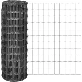 vidaXL Eurozaun Stahl 25 x 1,2 m Grau