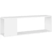 vidaXL TV-Schrank Weiß 100x24x32 cm Holzwerkstoff