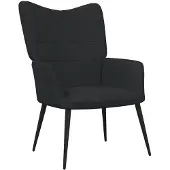 vidaXL Relaxsessel Schwarz Stoff