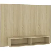vidaXL TV-Wandschrank Sonoma-Eiche 120x23,5x90 cm Holzwerkstoff