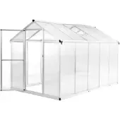 vidaXL Gewächshaus Aluminium 302x190x195 cm 11,19 m³