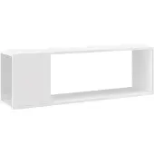 vidaXL TV-Schrank Hochglanz-Weiß 100x24x32 cm Holzwerkstoff