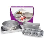 Patisse Backform-Set 4 Teile Silber