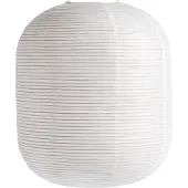HAY Lampenschirm Paper Shade Ellipse, 70 cm – ohne Kabelset Ellipse, weiß / opal, für Wohn- / Esszimmer, Papier / Lunolit / Lunopal, Skandinavisch