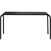 Ebuy24 Stella Gartentisch 150x90 cm schwarz.