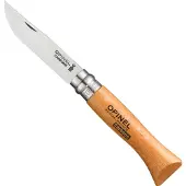 Opinel No. 06 Taschenmesser, Kohlenstoffstahl, Klingenlänge 7 cm
