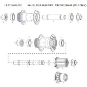 Zipp Hinterradachse 176D DB