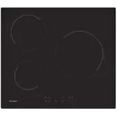 Candy Timeless CH63CT, Schwarz, Integriert, 59 cm, Keramik, Glaskeramik, 3 Zone(n)