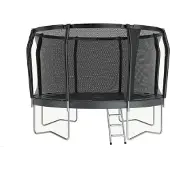 Akrobat Orbit Pro trampolin 430 cm Anthrazit mit sicherheitsnetz