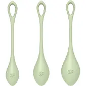 Satisfyer Yoni Power 2 - grün - 3tlg. Liebeskugeln-Set